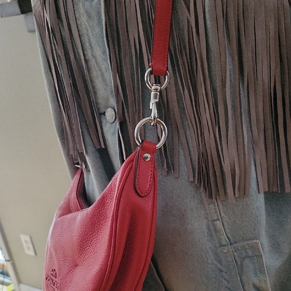 Coach Aria Crossbody Bag In Bright Poppy